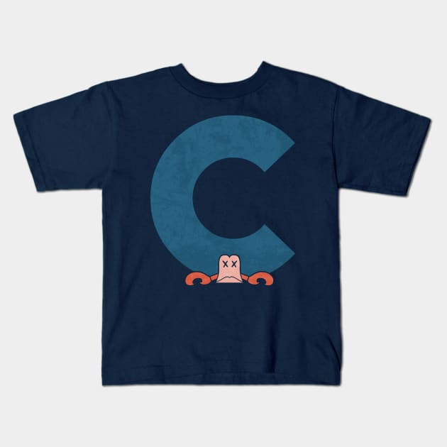 Under The C Kids T-Shirt by HandsOffMyDinosaur